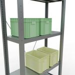 Grundregal, Fachbodenregal Stecksystem MULTIplus250, 2000 x 750 x 300 mm (HxBxT), 5 Fachböden, Kreuzstrebe, verzinkt