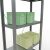 Grundregal, Fachbodenregal Stecksystem MULTIplus250, 2000 x 750 x 300 mm (HxBxT), 5 Fachböden, Kreuzstrebe, verzinkt