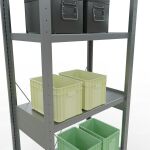 Grundregal, Fachbodenregal Stecksystem MULTIplus250, 2500 x 750 x 400 mm (HxBxT), 6 Fachböden, Kreuzstrebe, verzinkt