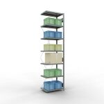 Anbauregal, Fachbodenregal Stecksystem MULTIplus250, 3000...