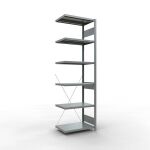 Anbauregal, Fachbodenregal Stecksystem MULTIplus250, 2500...