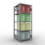 Grundregal, Fachbodenregal Stecksystem MULTIplus250, 2000...