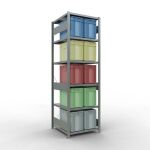 Grundregal, Fachbodenregal Stecksystem MULTIplus250, 2500...