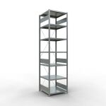 Grundregal, Fachbodenregal Stecksystem MULTIplus250, 3000...