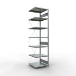 Anbauregal, Fachbodenregal Stecksystem MULTIplus250, 3000...