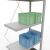 Anbauregal, Fachbodenregal Stecksystem MULTIplus250, 3000 x 750 x 400 mm (HxBxT), 7 Fachböden, Kreuzstrebe, RAL 7035 lichtgrau