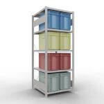 Grundregal, Fachbodenregal Stecksystem MULTIplus250, 2000...