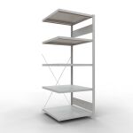 Anbauregal, Fachbodenregal Stecksystem MULTIplus250, 2000...