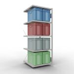 Anbauregal, Fachbodenregal Stecksystem MULTIplus250, 2000...