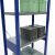 Grundregal, Fachbodenregal Stecksystem MULTIplus250, 2500 x 750 x 400 mm (HxBxT), 6 Fachböden, Kreuzstrebe, RAL 5010 enzianblau/verzinkt/verzinkt