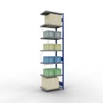 Anbauregal, Fachbodenregal Stecksystem MULTIplus250, 3000...