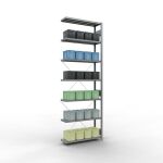 Anbauregal, Fachbodenregal Stecksystem MULTIplus250, 3000...
