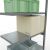 Anbauregal, Fachbodenregal Stecksystem MULTIplus250, 2500 x 1000 x 500 mm (HxBxT), 6 Fachböden, Kreuzstrebe, verzinkt