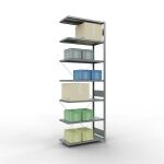Anbauregal, Fachbodenregal Stecksystem MULTIplus250, 3000...