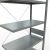 Anbauregal, Fachbodenregal Stecksystem MULTIplus250, 3000 x 1000 x 500 mm (HxBxT), 7 Fachböden, Kreuzstrebe, verzinkt