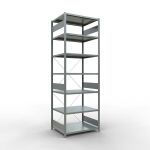 Grundregal, Fachbodenregal Stecksystem MULTIplus250, 3000...