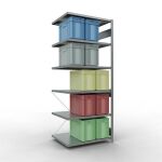 Anbauregal, Fachbodenregal Stecksystem MULTIplus250, 2500...