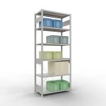 Grundregal, Fachbodenregal Stecksystem MULTIplus250, 2500...