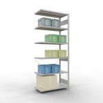 Anbauregal, Fachbodenregal Stecksystem MULTIplus250, 2500...