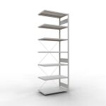 Anbauregal, Fachbodenregal Stecksystem MULTIplus250, 3000...