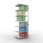 Anbauregal, Fachbodenregal Stecksystem MULTIplus250, 3000...