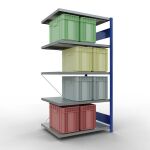 Anbauregal, Fachbodenregal Stecksystem MULTIplus250, 2000...