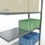 Stecksystem Anbauregal - 2500x1300x500 mm, Typ 250 kg