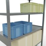 Stecksystem Grundregal - 2500x1300x600 mm, Typ 250 kg