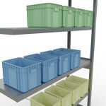 Stecksystem Anbauregal - 2500x1300x600 mm, Typ 250 kg