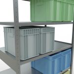 Stecksystem Grundregal - 2500x1300x800 mm, Typ 250 kg