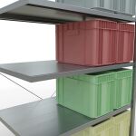 Stecksystem Anbauregal - 2000x1300x800 mm, Typ 250 kg