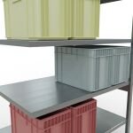 Stecksystem Anbauregal - 2500x1300x800 mm, Typ 250 kg