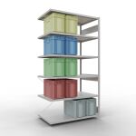 Stecksystem Anbauregal - 2500x1300x800 mm, Typ 250 kg