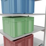 Stecksystem Anbauregal - 2500x1300x800 mm, Typ 250 kg