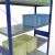 Grundregal, Fachbodenregal Stecksystem MULTIplus250, 3000 x 1300 x 500 mm (HxBxT), 7 Fachböden, Kreuzstrebe, RAL 5010 enzianblau/verzinkt