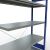 Anbauregal, Fachbodenregal Stecksystem MULTIplus250, 2000 x 1300 x 500 mm (HxBxT), 5 Fachböden, Kreuzstrebe, RAL 5010 enzianblau/verzinkt
