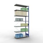Anbauregal, Fachbodenregal Stecksystem MULTIplus250, 3000...