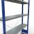 Grundregal, Fachbodenregal Stecksystem MULTIplus250, 2000 x 1300 x 600 mm (HxBxT), 5 Fachböden, Kreuzstrebe, RAL 5010 enzianblau/verzinkt