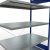 Anbauregal, Fachbodenregal Stecksystem MULTIplus250, 2000 x 1300 x 800 mm (HxBxT), 5 Fachböden, Kreuzstrebe, RAL 5010 enzianblau/verzinkt