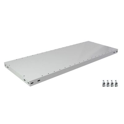 Zusatz-Fachboden MULTIplus250 1000 x 500, RAL 7035 lichtgrau, inkl. 4 Fachbodenträgern