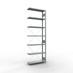 Anbauregal, Fachbodenregal Stecksystem MULTIplus330, 3000...