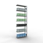 Anbauregal, Fachbodenregal Stecksystem MULTIplus330, 3000...