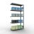 Anbauregal, Fachbodenregal Stecksystem MULTIplus330, 2000 x 1000 x 400 mm (HxBxT), 5 Fachböden, Kreuzstrebe, verzinkt