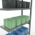 Anbauregal, Fachbodenregal Stecksystem MULTIplus330, 2500 x 1000 x 400 mm (HxBxT), 6 Fachböden, Kreuzstrebe, verzinkt