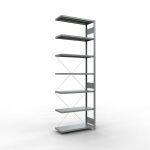 Anbauregal, Fachbodenregal Stecksystem MULTIplus330, 3000...