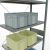 Anbauregal, Fachbodenregal Stecksystem MULTIplus330, 3000 x 1000 x 500 mm (HxBxT), 7 Fachböden, Kreuzstrebe, verzinkt