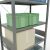 Grundregal, Fachbodenregal Stecksystem MULTIplus330, 3000 x 1000 x 600 mm (HxBxT), 7 Fachböden, Kreuzstrebe, verzinkt