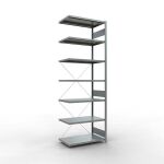 Anbauregal, Fachbodenregal Stecksystem MULTIplus330, 3000...