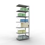 Anbauregal, Fachbodenregal Stecksystem MULTIplus330, 3000...