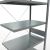 Anbauregal, Fachbodenregal Stecksystem MULTIplus330, 3000 x 1000 x 600 mm (HxBxT), 7 Fachböden, Kreuzstrebe, verzinkt